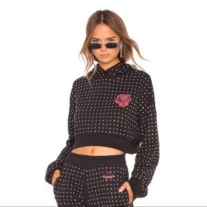 Frankie B All Over Rhinestone Hoodie